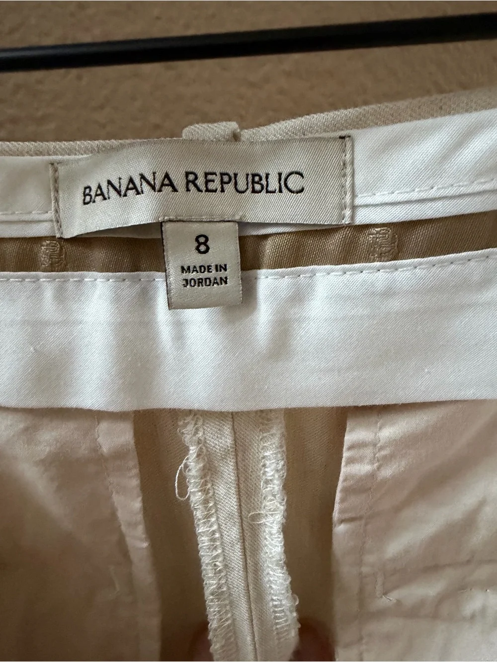 Banana Republic Cream Pleated Wide-Leg Pants